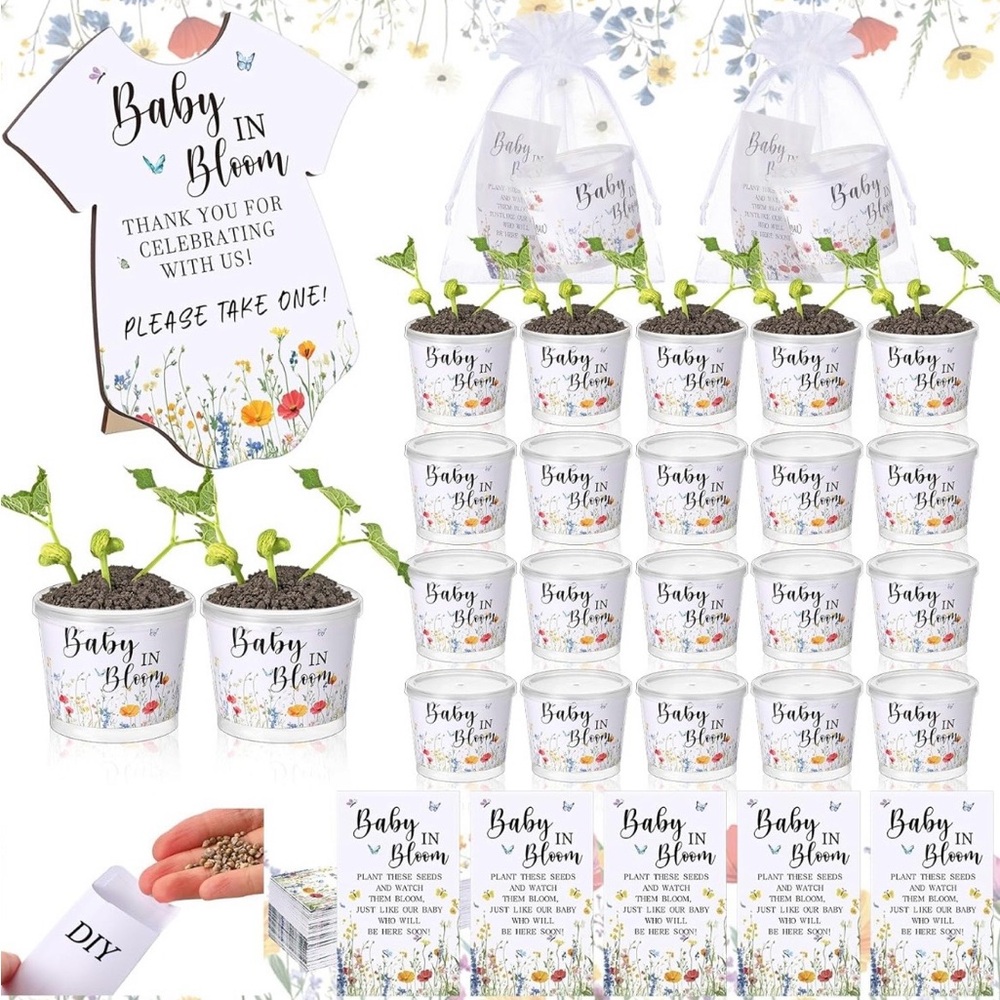 Baby in Bloom Party Favor Set